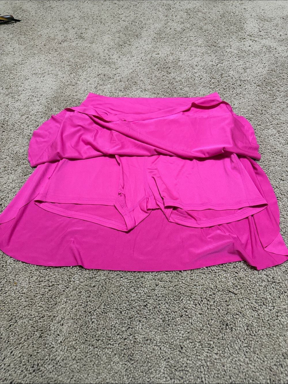 BNWT New In Crossover Skort Hot Pink Medium Stretchy Split Sides Soft - Picture 2 of 7